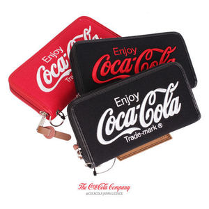 마블[코카콜라] 로고 면지갑 장지갑 스마트폰 보관