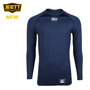 제트[ZETT] 긴팔 라운드 언더셔츠 BOK-342 네이비