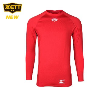 제트[ZETT] 긴팔 라운드 언더셔츠 BOK-342 레드